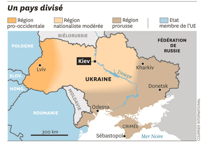 Si l'Ukraine est démantelée, les voisins SPOLIÉS, vont récupérer leurs terres ! 1205Ukraine-divisee