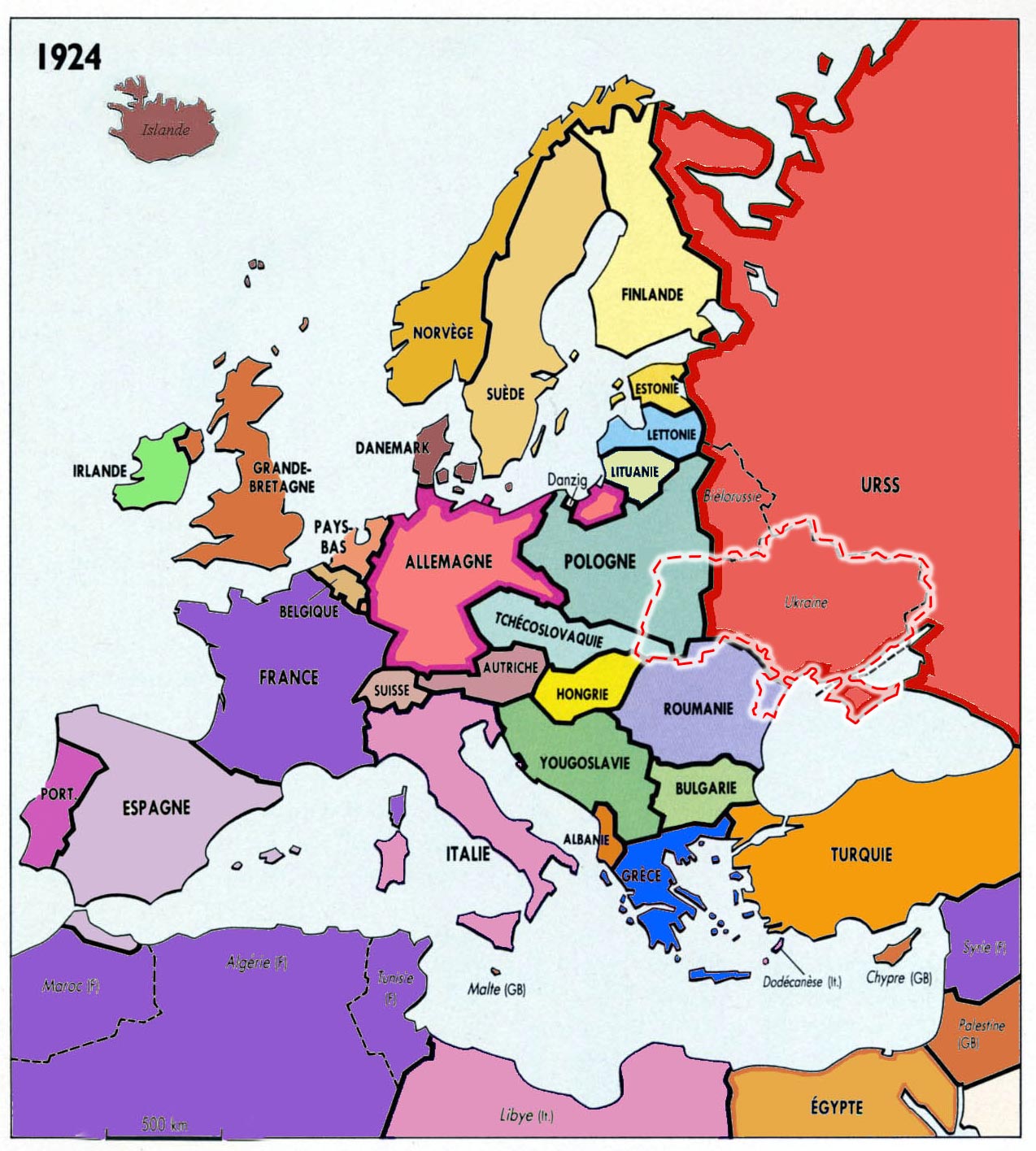 Карта европы 1930 годов