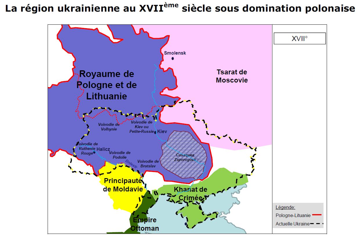 Карта украины до 1654 года карта